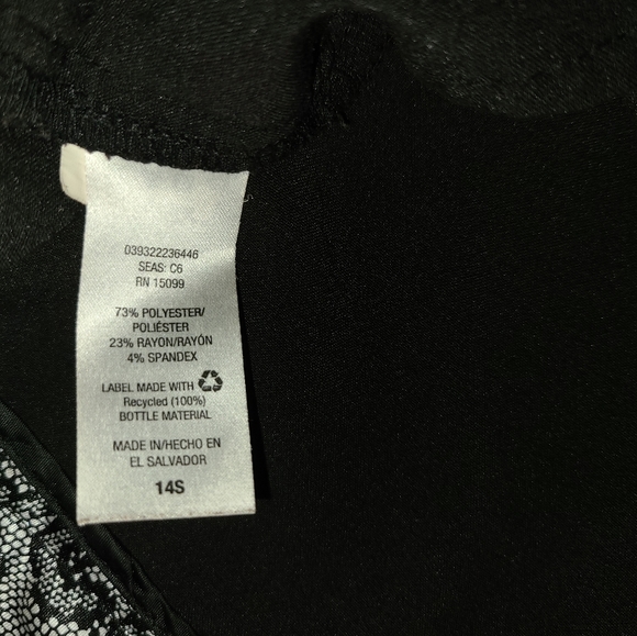 Metaphor Womens Black Flare Leg Dress Pants Size 14S - Picture 8 of 9